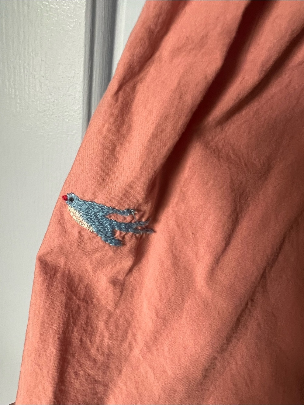 Hanna Andersson Pink Embroidered Unicorn & Rainbow Cross-back Pinafore Dress, 3T - Picture 9 of 14